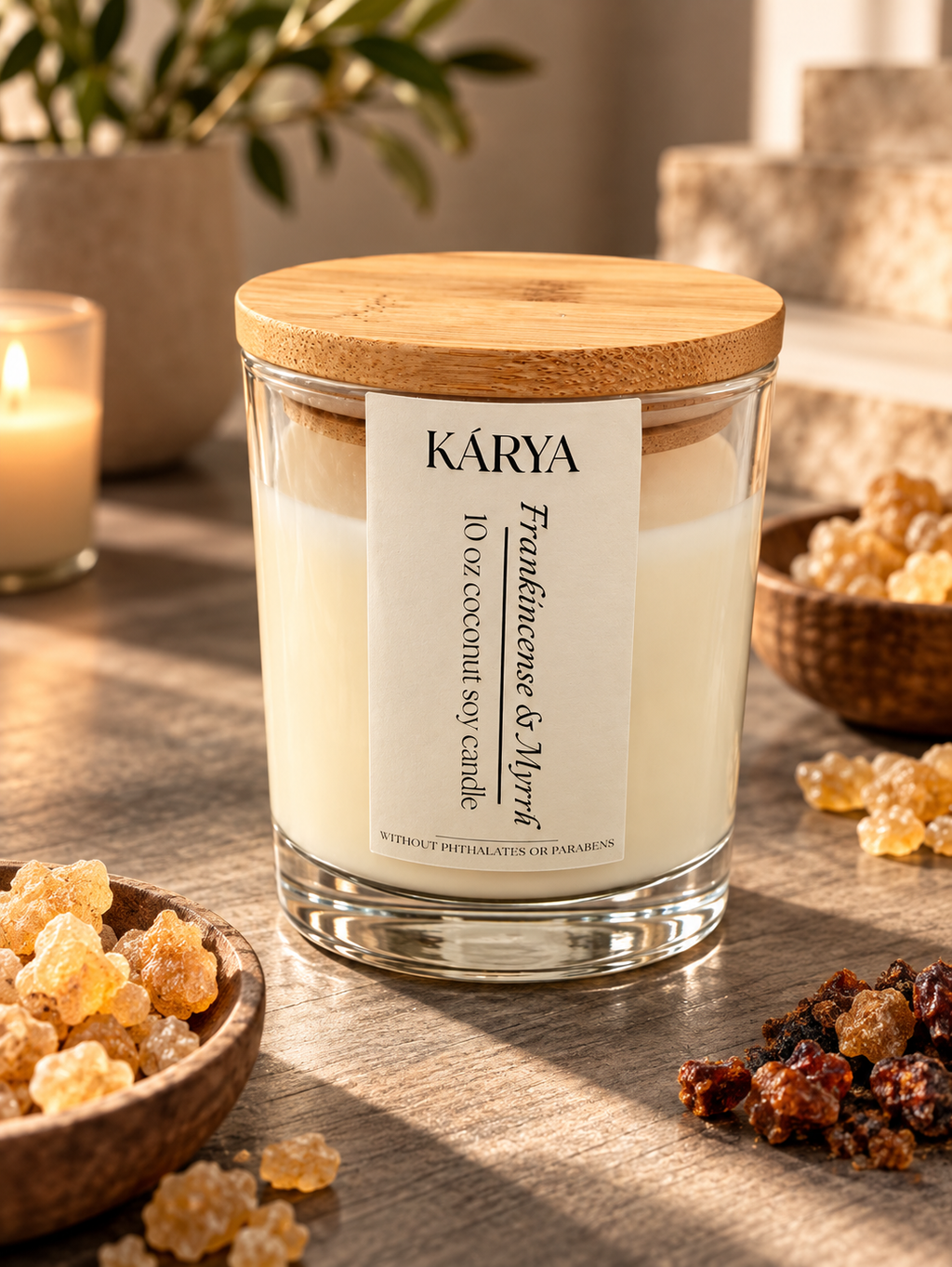 Coconut Soy Candle FRANKINCENSE & MYRRH 10oz