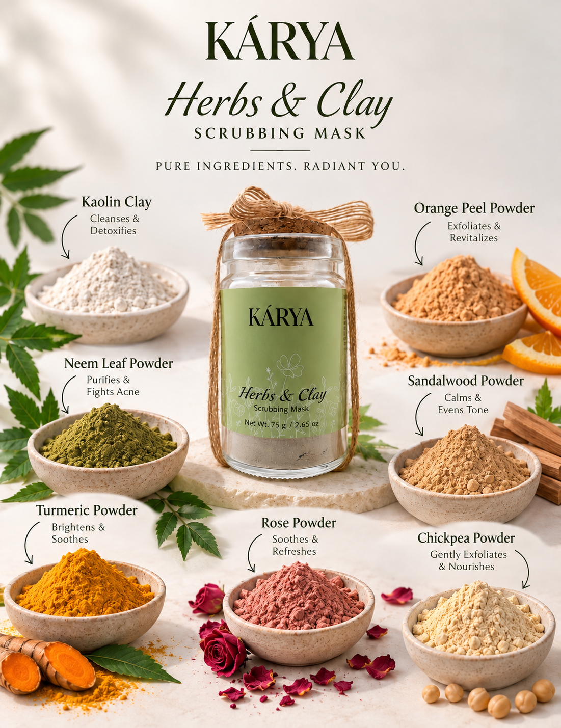 Herbs & Clay Scrubbing Mask
